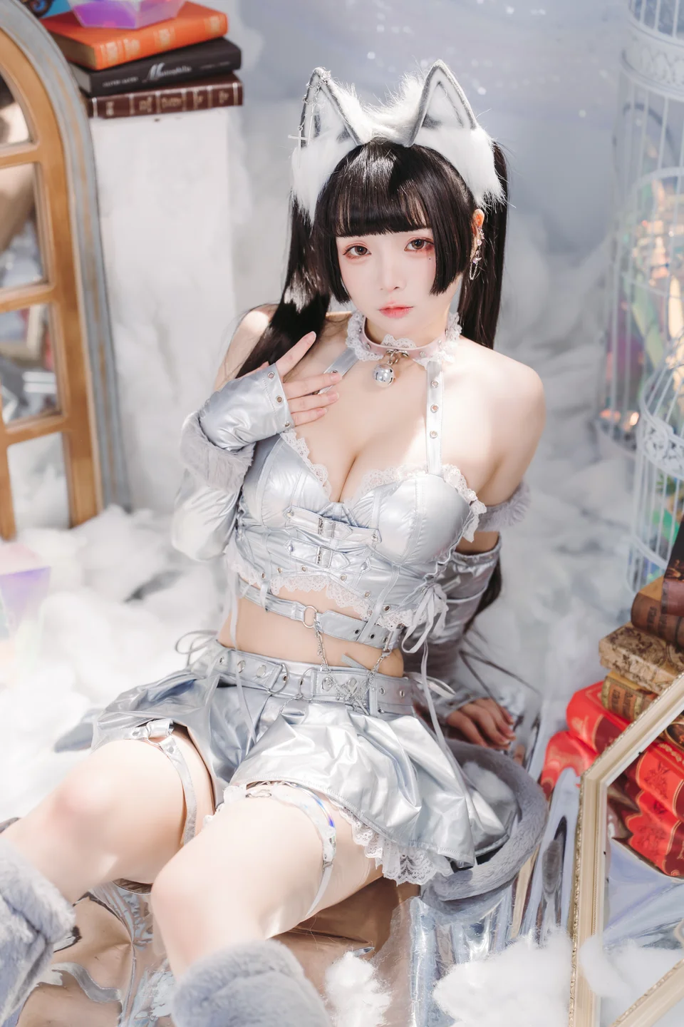 落落Raku - No.058 Malymoon銀狐 [19P-328MB] tg@simisebaisi 【丝足阁】012.webp